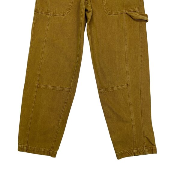 Alex Mill Phoebe Pant In Recycled Denim 24 Golden Khaki Tapered Barrel High Rise - Picture 9 of 12